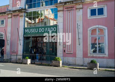 Fado Museum - Museo do Fado - ein Musikmuseum, das Fado gewidmet ist und sich im Stadtteil Alfama in Lissabon befindet Stockfoto