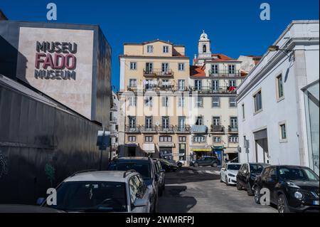 Fado Museum - Museo do Fado - ein Musikmuseum, das Fado gewidmet ist und sich im Stadtteil Alfama in Lissabon befindet Stockfoto