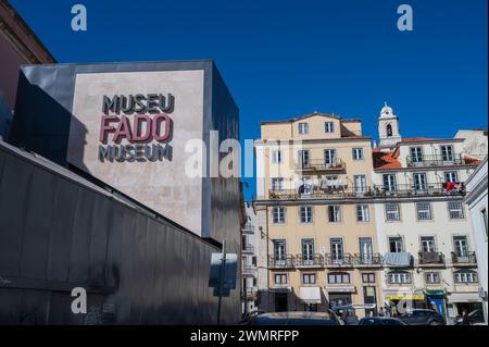 Fado Museum - Museo do Fado - ein Musikmuseum, das Fado gewidmet ist und sich im Stadtteil Alfama in Lissabon befindet Stockfoto