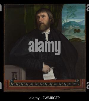 Moretto da Brescia (Italienisch, Brescia CA. 1498–1554 Brescia) – Porträt eines Mannes Stockfoto