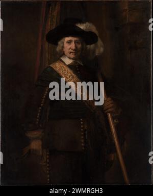 Der Standardträger (Floris Soop, 1604–1657) Rembrandt (Rembrandt van Rijn) Niederländisch 1654 Stockfoto