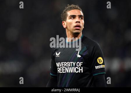 Tennai Watson von Charlton Athletic während des Spiels der Sky Bet League One im Pride Park, Derby. Bilddatum: Dienstag, 27. Februar 2024. Stockfoto