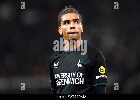 Tennai Watson von Charlton Athletic während des Spiels der Sky Bet League One im Pride Park, Derby. Bilddatum: Dienstag, 27. Februar 2024. Stockfoto