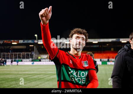 LEEUWARDEN, 27.02.2024, Cambuur Stadium, Fußball, Niederländisch KNVB Beker, Saison 2023/2024, während des Spiels Cambuur - NEC (Cup), NEC Nijmegen Spieler Philippe Sandler Credit: Pro Shots/Alamy Live News Stockfoto