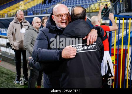 LEEUWARDEN, 27.02.2024, Cambuur Stadium, Fußball, Niederländisch KNVB Beker, Saison 2023/2024, während des Spiels Cambuur - NEC (Cup), Wilco van Schaik Credit: Pro Shots/Alamy Live News Stockfoto