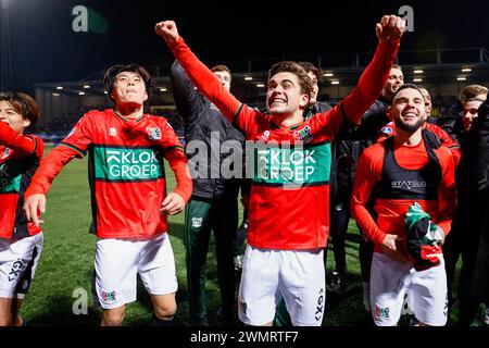 LEEUWARDEN, 27.02.2024, Cambuur Stadium, Fußball, Niederländisch KNVB Beker, Saison 2023/2024, während des Spiels Cambuur - NEC (Cup), Credit: Pro Shots/Alamy Live News Stockfoto