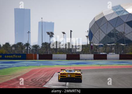 81 EASTWOOD Charlie (irl), ANDRADE Rui (ang), VAN ROMPUY Tom (bel), TF Sport, Corvette Z06 GT3.R #81, Aktion während des Prologs der FIA-Langstrecken-Weltmeisterschaft 2024, vom 24. Bis 26. Februar 2024 auf dem Losail International Circuit in Lusail, Katar Stockfoto