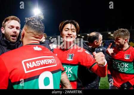 LEEUWARDEN, 27.02.2024, Cambuur Stadium, Fußball, Niederländisch KNVB Beker, Saison 2023/2024, während des Spiels Cambuur - NEC (Cup), NEC Spieler Kodai Sano Credit: Pro Shots/Alamy Live News Stockfoto