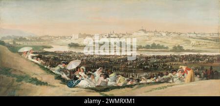 Goya Francisco - La pradera de San Isidro (1788) Stockfoto