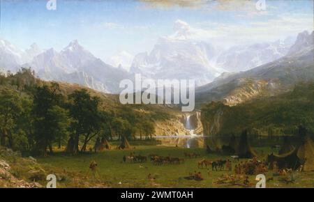 Bierstadt Albert - die Rocky Mountains, Lander's Peak (1863) Stockfoto