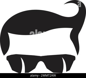 Geek Logo Vorlage Vektor Illustration Design Stock Vektor