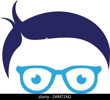 Geek Logo Vorlage Vektor Illustration Design Stock Vektor