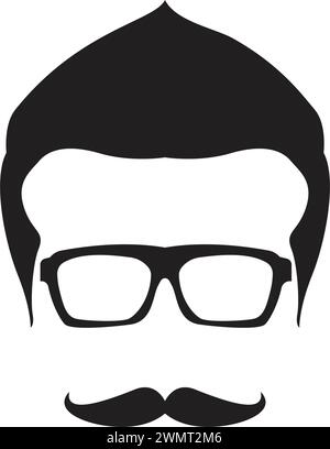 Geek Logo Vorlage Vektor Illustration Design Stock Vektor