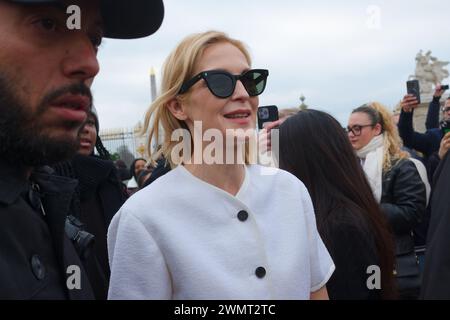 Le défilé Dior EST le Premier évènement Important de ce cette fashionweek parisienne. Les célébrités de la Mode et du cinéma étaient présentes Stockfoto