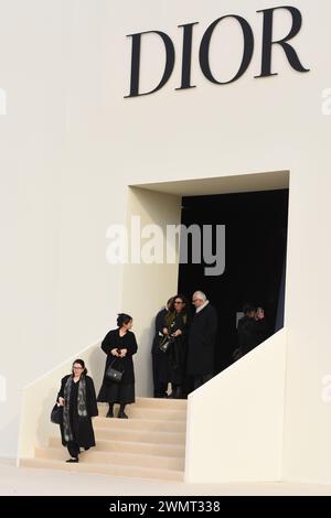 Le défilé Dior EST le Premier évènement Important de ce cette fashionweek parisienne. Les célébrités de la Mode et du cinéma étaient présentes Stockfoto