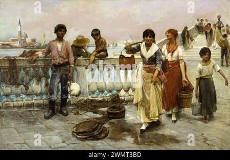 Duveneck Frank - Wasserträger, Venedig (1884) Stockfoto