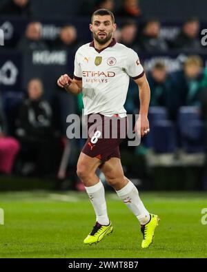 Luton, Großbritannien. Februar 2024. Mateo Kovacic von Manchester City im Einsatz beim Spiel der 5. Runde des Luton Town FC gegen Manchester City FC Emirates FA Cup in der Kenilworth Road, Luton, England, Großbritannien am 27. Februar 2024 Credit: Every Second Media/Alamy Live News Stockfoto