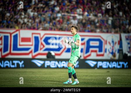 Itajai, Santa Catarina, Brasilien. Februar 2024. ITAJAI (SC), 27.02.2024-COPA BRAZIL/MARCILIO DIAS Messe, 27. Februar 2024, im Estadio Doutor Hercilio Luz, in Itajai/SC. (Kreditbild: © Richard Ferrari/TheNEWS2 via ZUMA Press Wire) NUR REDAKTIONELLE VERWENDUNG! Nicht für kommerzielle ZWECKE! Stockfoto