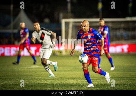 Itajai, Santa Catarina, Brasilien. Februar 2024. ITAJAI (SC), 27.02.2024-COPA BRAZIL/MARCILIO DIAS Messe, 27. Februar 2024, im Estadio Doutor Hercilio Luz, in Itajai/SC. (Kreditbild: © Richard Ferrari/TheNEWS2 via ZUMA Press Wire) NUR REDAKTIONELLE VERWENDUNG! Nicht für kommerzielle ZWECKE! Stockfoto