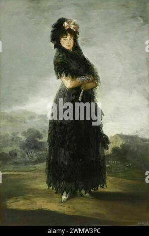 Goya Francisco - Portrait de Mariana Waldstein, 9e Marquise de Santa Cruz (1797 99) Stockfoto