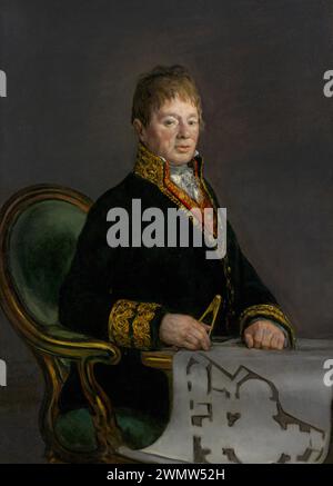 Goya Francisco - Porträt von Don Juan Antonio Cuervo (1819) Stockfoto