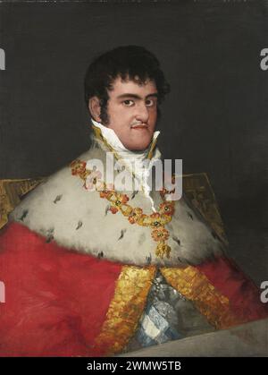 Goya Francisco – Porträt von Ferdinand VII (1814 15c.) Stockfoto