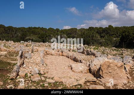 Archäologische Stätte Barbarìa II, Formentera, Pitiusas-Inseln, Balearische Gemeinschaft, Spanien Stockfoto