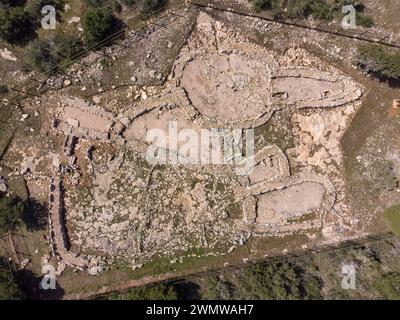 Archäologische Stätte Barbarìa II, Formentera, Pitiusas-Inseln, Balearische Gemeinschaft, Spanien Stockfoto