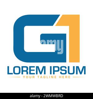 G1-Logo-Design Stock Vektor