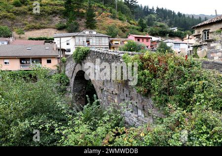 Corias parroquia de Cangas del Narcea. Asturien, Spanien. Stockfoto