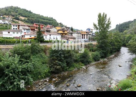 Corias parroquia de Cangas del Narcea. Asturien, Spanien. Stockfoto