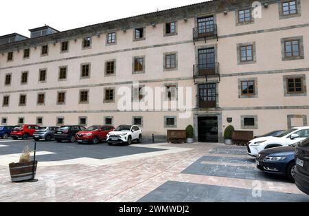 Corias parroquia de Cangas del Narcea. Kloster San Juan Bautista. Asturien, Spanien. Stockfoto