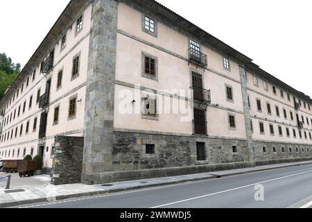 Corias parroquia de Cangas del Narcea. Kloster San Juan Bautista. Asturien, Spanien. Stockfoto