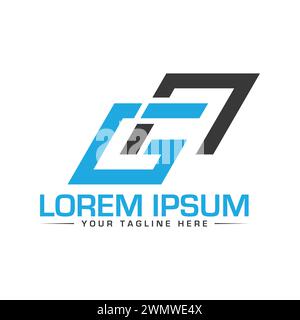 GA Letter Logo Design, einzigartiges und professionelles GA Logo Design, Creative GA Letter Logo Design Stock Vektor