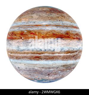 Planet Jupiter isoliert Stockfoto