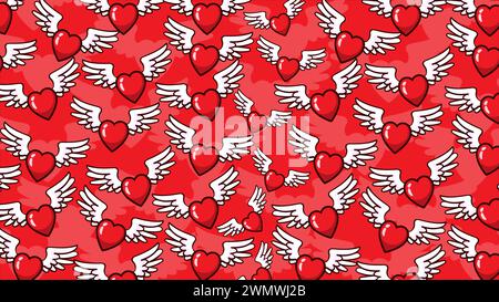 Kunst Illustration Icon Logo valentinstag Symbol Liebe Romantik februar Design farbenfrohe Schaukelliebe Stock Vektor
