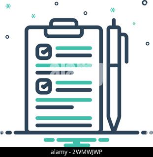 Symbol für Zensus, Zensus Record Stock Vektor