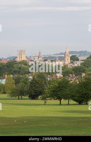 Blick über Oxford von South Parks, Oxford, Großbritannien. Stockfoto