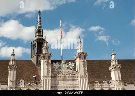 LONDON, UK - 03. JULI 2010: Eintritt in die Guild Hall in der City of London Stockfoto