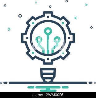 Symbol für Innovation, Elektronik Stock Vektor