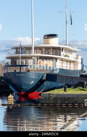 Das Fingal Luxury Hotel im Hafen von Leith, Edinburgh. Stockfoto