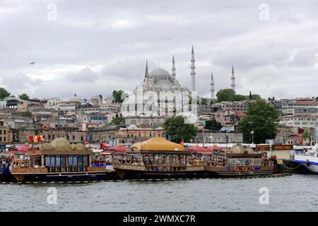 Blick vom Galata Tower, Istanbul, Europäischer Teil, Türkei Stockfoto