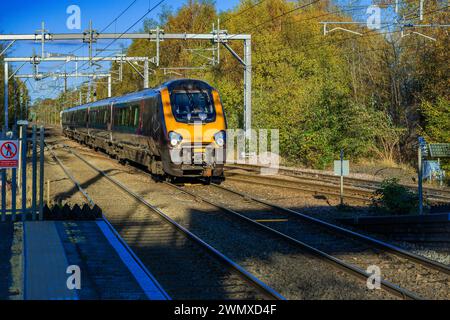 Elektrisch betriebener Pendler Bahnhof barnt Green worcestershire england vereinigtes königreich Stockfoto