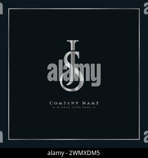 Ursprüngliches SJ- oder JS-Vektor-Logo – elegante Monogrammvorlage für Buchstaben S und J für Ihr Unternehmen Stock Vektor