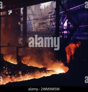 ECHE DEU, Deutschland, Dortmund: Persönlichkeiten aus Politik, Wirtschaft und Kultur aus den Jahren 1965-90 Dortmund. Hoesch AG Westfalenhuette. Stockfoto