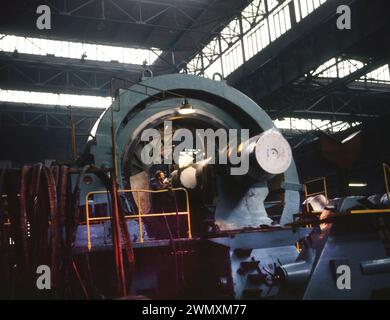 ECHE DEU, Deutschland, Dortmund: Persönlichkeiten aus Politik, Wirtschaft und Kultur aus den Jahren 1965-90 Duisburg. Maschinenbau. Thyssen-Krupp Stockfoto