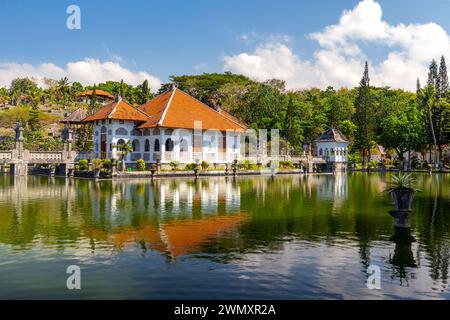 Wasserpalast Taman Ujung auf Bali Island, Indonesien Stockfoto