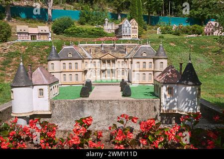 Frankreich, Vogesen, Plombieres les Bains, Miniaturpark, Schloss Haroue Stockfoto