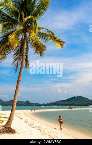 Thailand, Provinz Phuket, Insel Koh Yao Yai, weiße Sandbank Hua Lam Haad Stockfoto