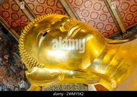 Thailand, Bangkok, der Königliche Palast oder der große Palast, Wat Pho Tempel des liegenden Buddha Stockfoto